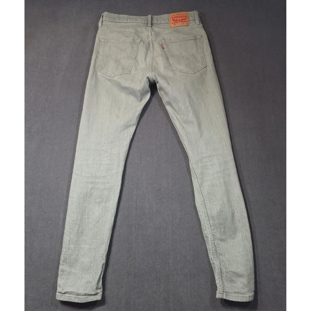 Levi's 512 Slim Taper Jeans Mens 32x34 Sage Green Denim Pants 28833-0614